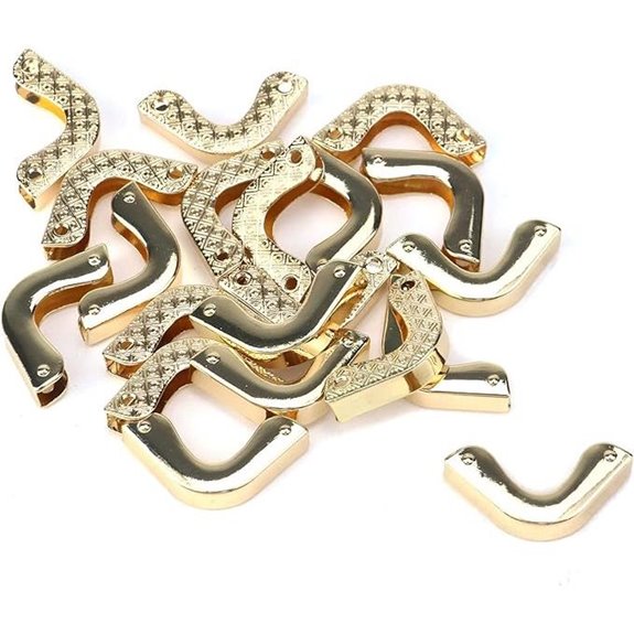 Gold Metal Purse Corner Protectors (20 pcs)