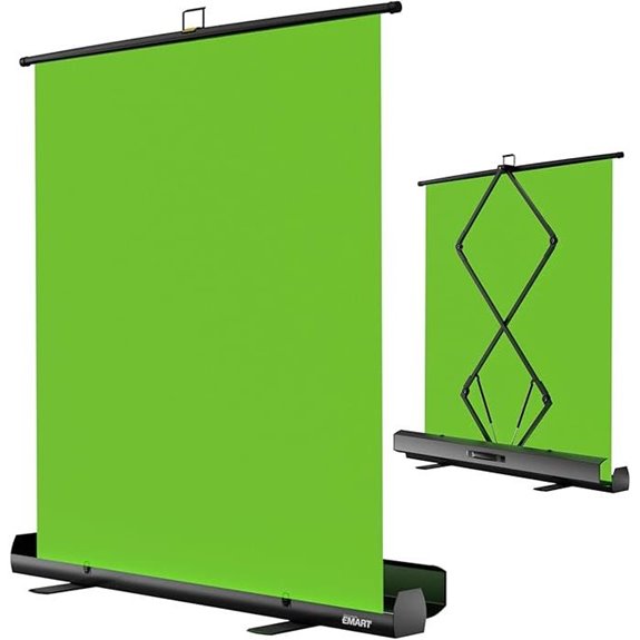 EMART Green Screen 61x72in Collapsible Chroma Key Backdrop