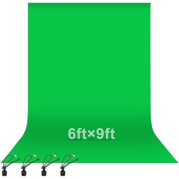 EMART Green Screen Backdrop 6x9 ft Chromakey Fabric
