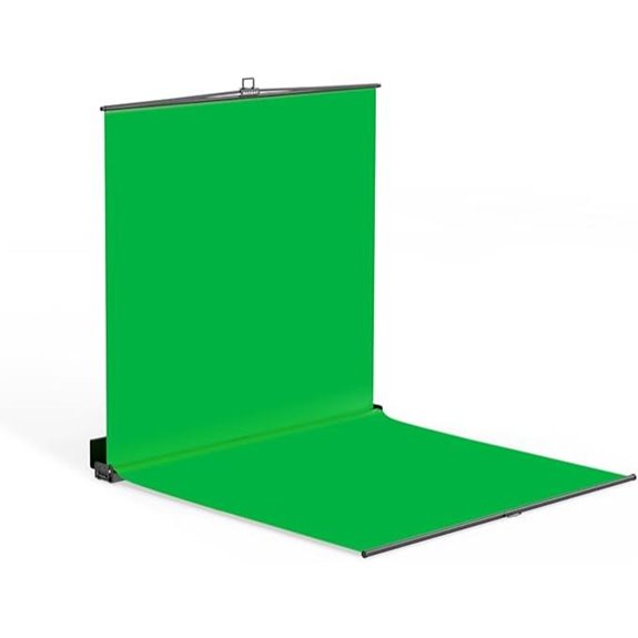 RAUBAY Collapsible Green Screen with Stand (7x7x7 ft)