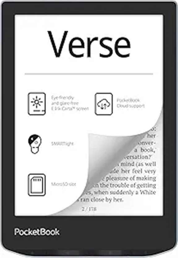 PocketBook Verse E-Reader with HD Touchscreen