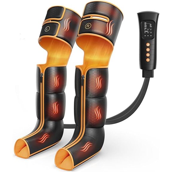 Leg Massager with Heat & Compression for Pain Relief