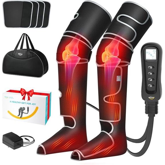 ALLJOY Leg Massager with Heat & Compression