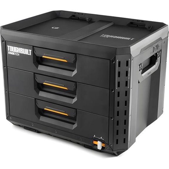 ToughBuilt StackTech XL 3-Drawer Heavy-Duty Toolbox