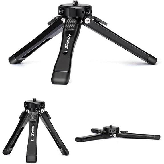 Zeadio Heavy Duty Mini Metal Tripod for Cameras