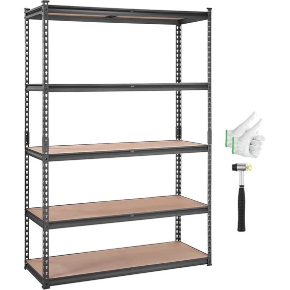 VEVOR 5-Tier Heavy Duty Metal Storage Shelving