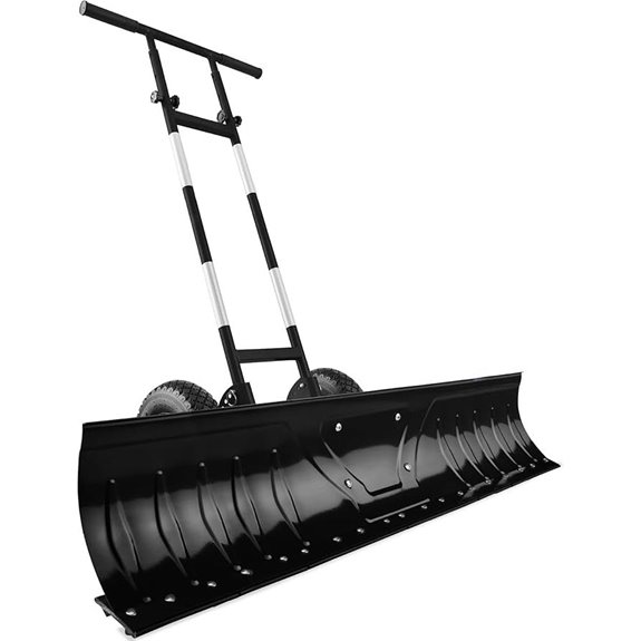 Best Choice 48in Heavy-Duty Snow Pusher with Wheels