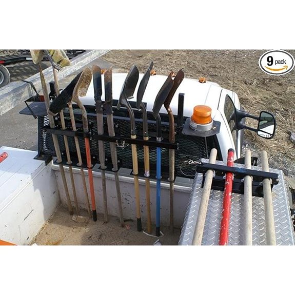 LockJaw Heavy Duty Steel 4-Hole Shovel Holder