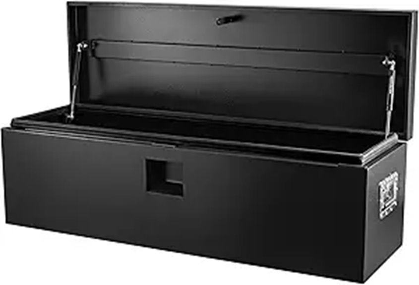 Industrial Steel Truck Toolbox with Gas-Shock Lid