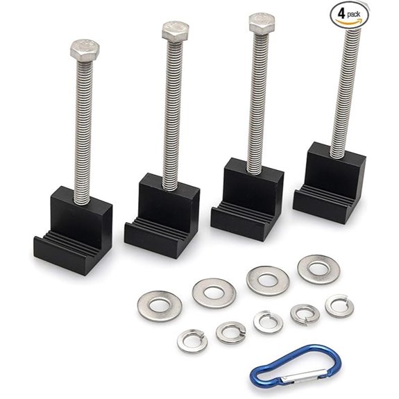 Heavy Duty Aluminum Truck Toolbox Mounting Kit (4 Pack)