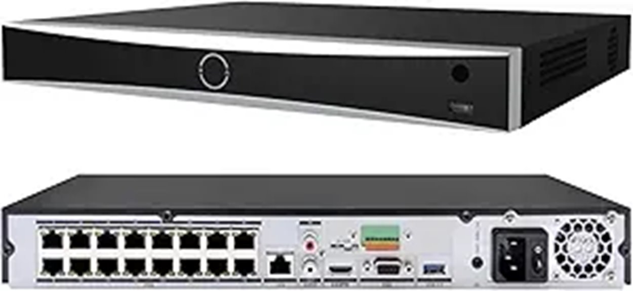 4K PoE 16-Channel NVR with 16 PoE Ports