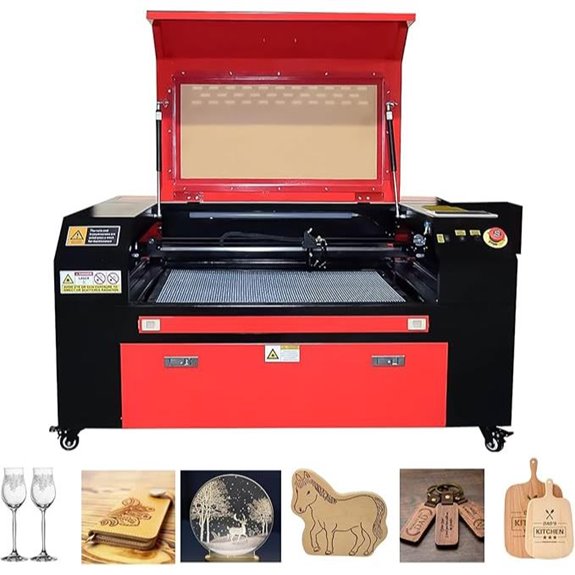 80W CO2 Laser Engraver & Cutter with Air Assist