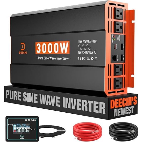 3000W Pure Sine Wave Inverter with Ports & Remote