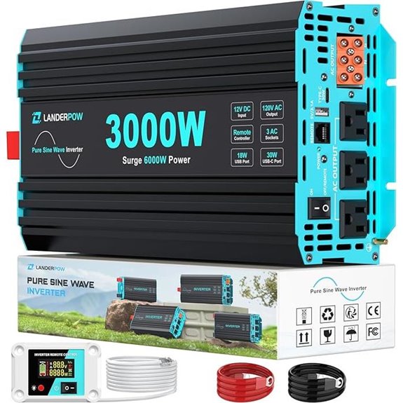 high power inverter with usb