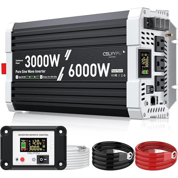 3000W Pure Sine Wave Inverter with USB & Remote