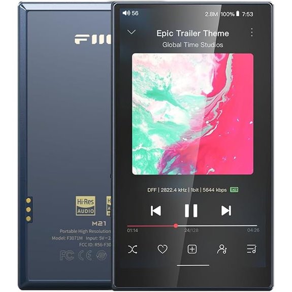 FiiO M21 Android 13 Hi-Res Bluetooth Music Player