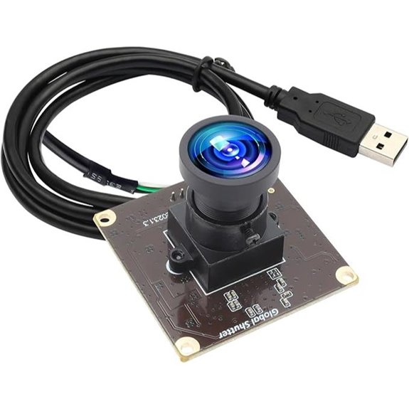 2MP Global Shutter USB Webcam with Wide Angle Lens