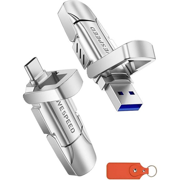 MOVE SPEED 1TB High-Speed USB Flash Drive with Dual Ports