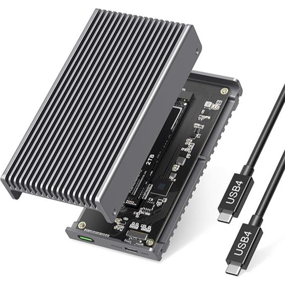 Noiseless 40Gbps M.2 NVMe Enclosure with USB-C