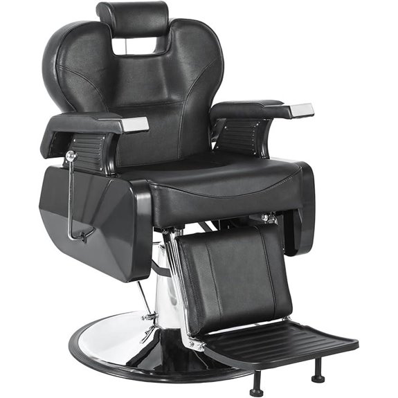 Salon Barber Chair with Hydraulic Recline