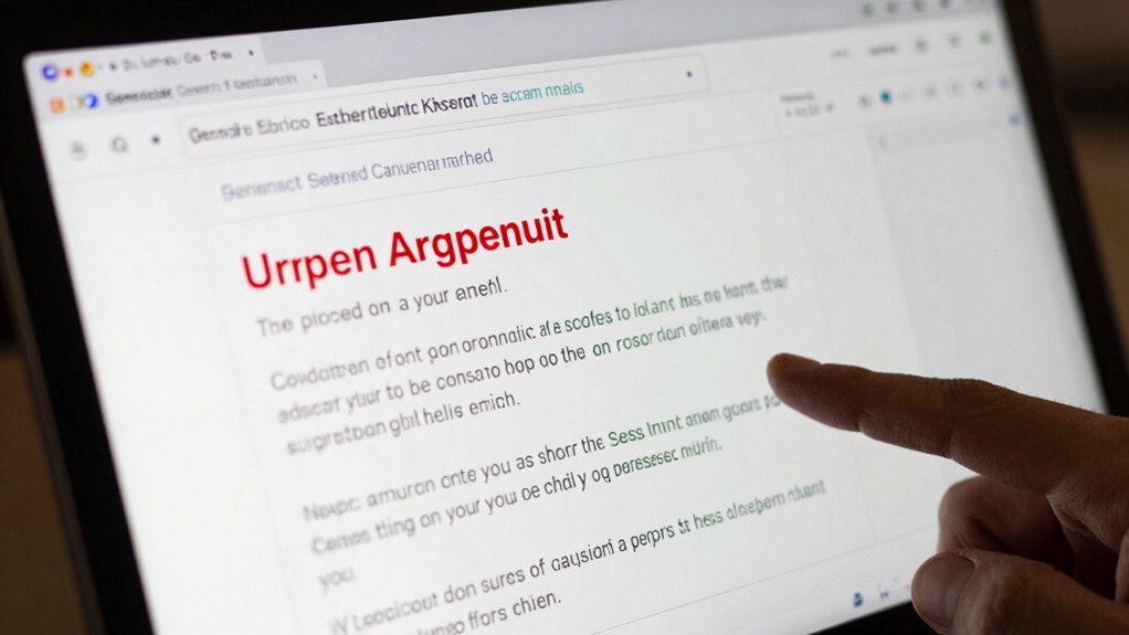 identify fake email scams