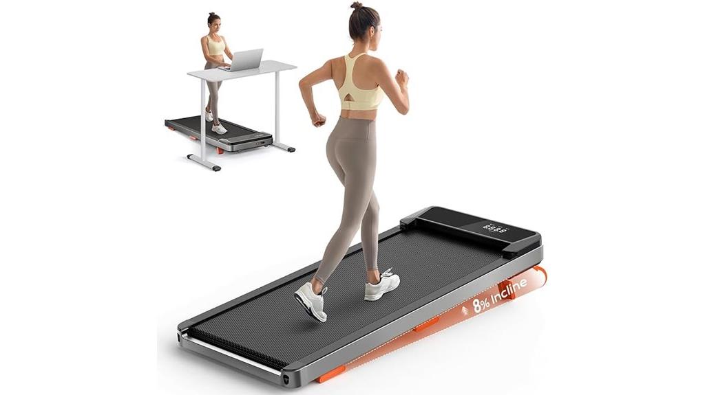 incline walking pad treadmill