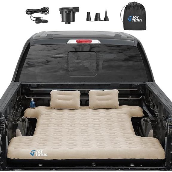 JOYTUTUS Inflatable Truck Bed Mattress with Pillows