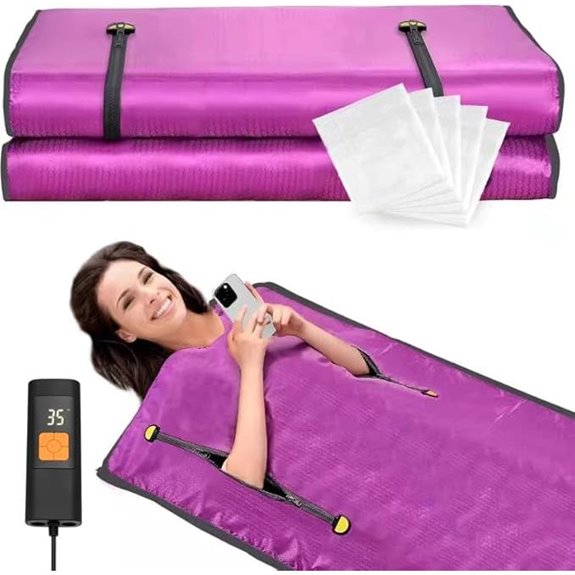 Infrared Sauna Blanket with Remote and Accessories