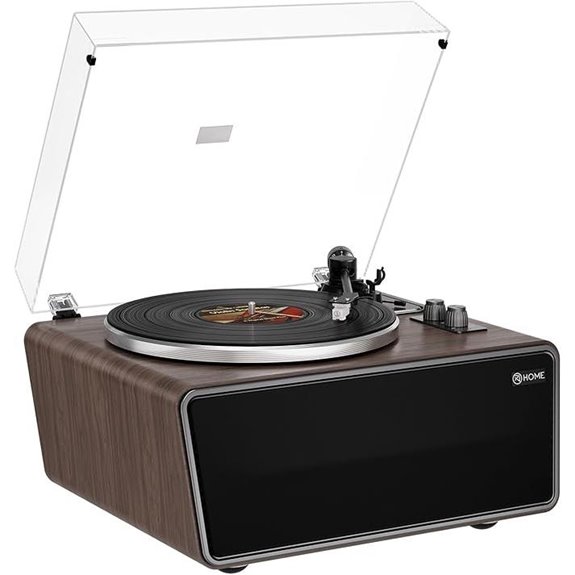 All-in-One Bluetooth Vinyl Turntable with Speakers