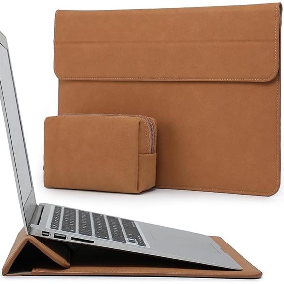 HYZUO 13-Inch Laptop Sleeve with Stand and Pouch