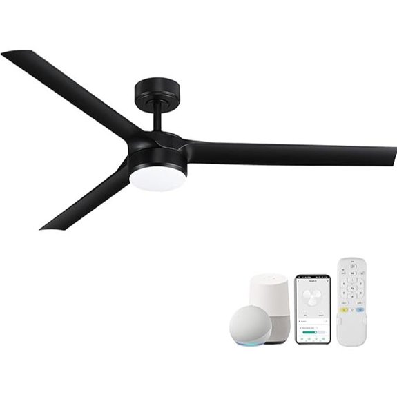 Cumilo 60-Inch Smart Ceiling Fan with Lights