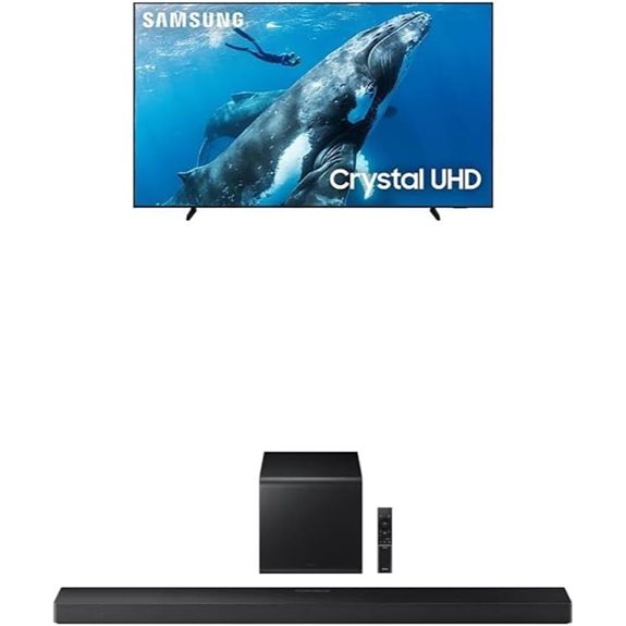 Samsung 98-Inch 4K Crystal UHD HDR Smart TV & Soundbar