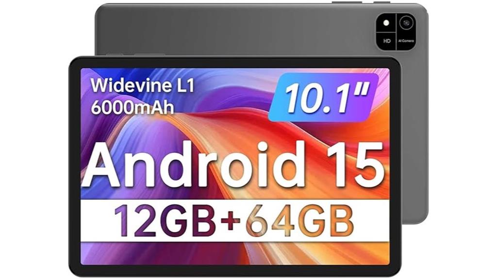 large android tablet with 12gb