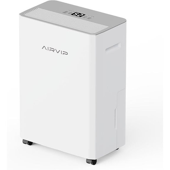 34 Pint Dehumidifier with Drain Hose and Smart Control