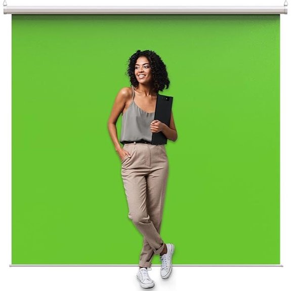 KHOMO GEAR Green Screen 84x84 Inch Collapsible Backdrop