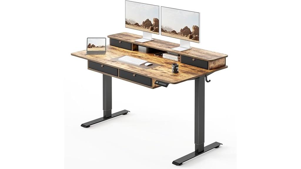 large electric standing desk