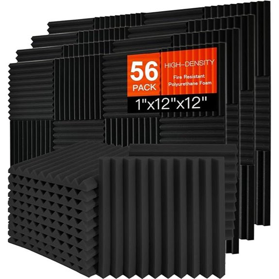 56 Pack Acoustic Foam Panels for Soundproofing