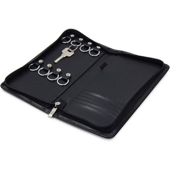 OFFIDIX PU Leather 8-Key Portable Key Organizer
