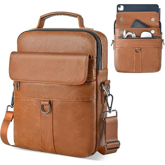 Leather Bag for 12.9-13 Inch iPad and Magic Keyboard