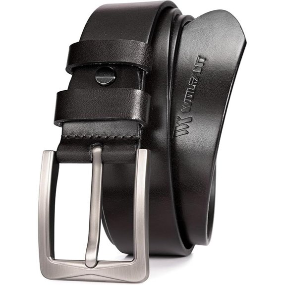 WOLFANT 1.5 Full Grain Leather Belt for Men