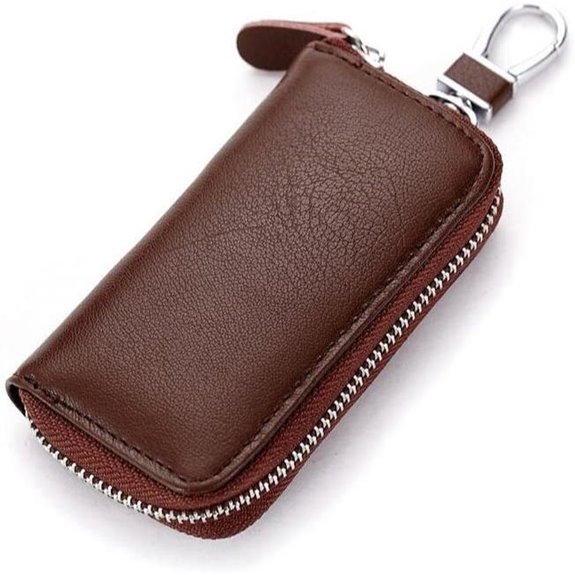 Westonetek Leather Car Key Holder with Hooks