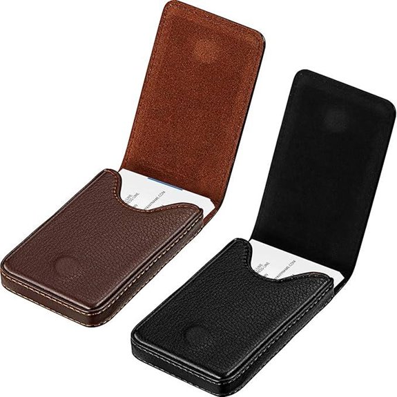 Outus Leather Business Card Holder (2 Pack)