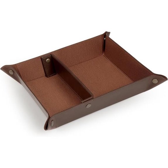 Londo Leather Tray Organizer for Desk Storage