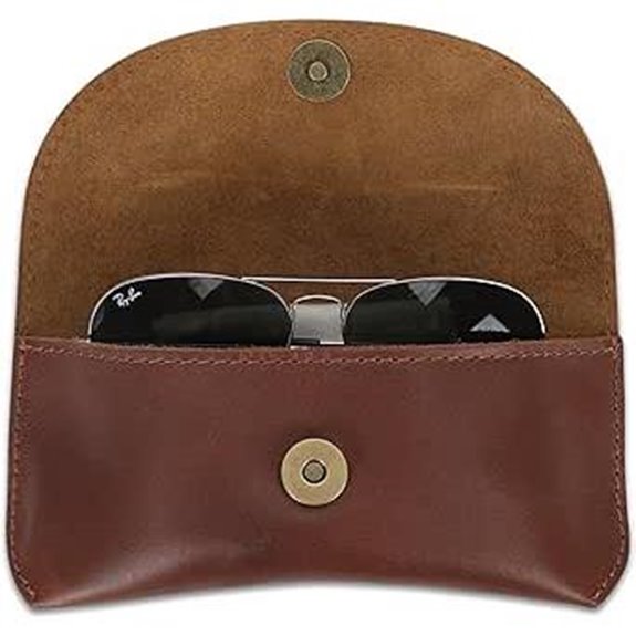 Genuine Leather Eyeglass Case and Pouch