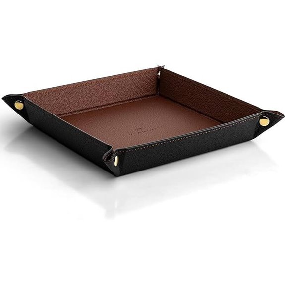 Vlando Leather Valet Tray for Jewelry & Keys