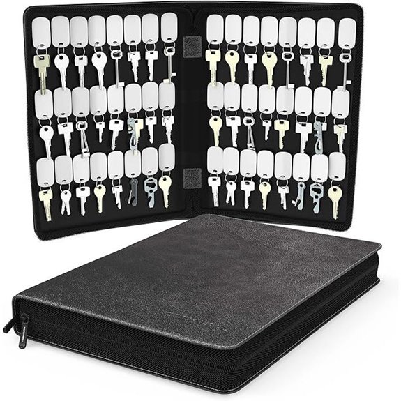 Northwall Leather Key Organizer with 48 Tags