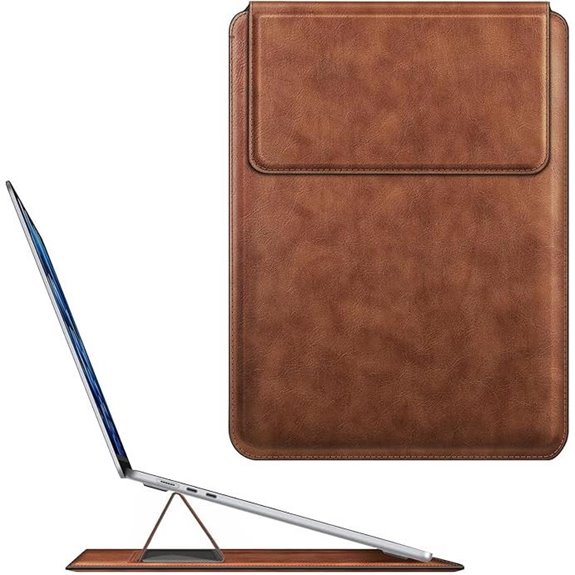 Fintie Leather Sleeve for MacBook Air/Pro with Stand