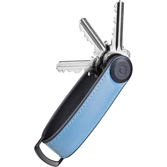 Orbitkey Leather Key Organizer with Stainless Steel Lock