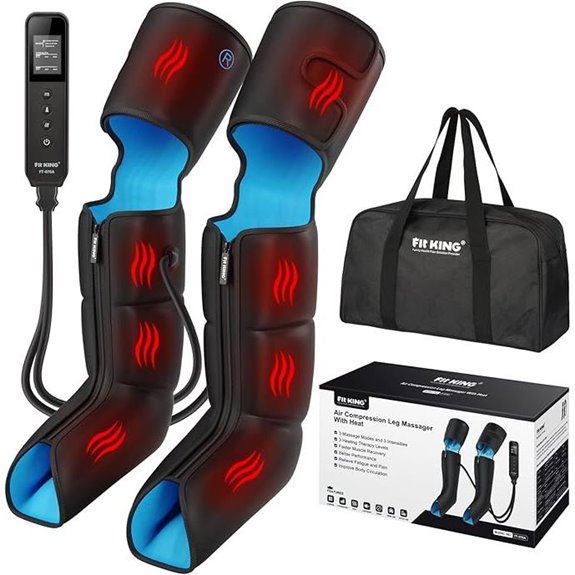 FIT KING Leg Massager with Heat and Compression