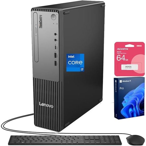 Lenovo ThinkCentre Small Form Desktop Bundle with USB Drive